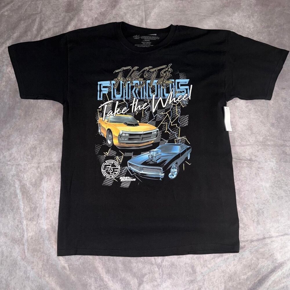 Fast & Furious Graphic T-Shirt Official Universal Studios Bioworld Merch